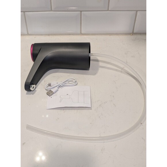 Electric Water Pump for 2-5 Gallon Bottles, USB Rechargeable Portable Dispenser - Picture 1 of 6